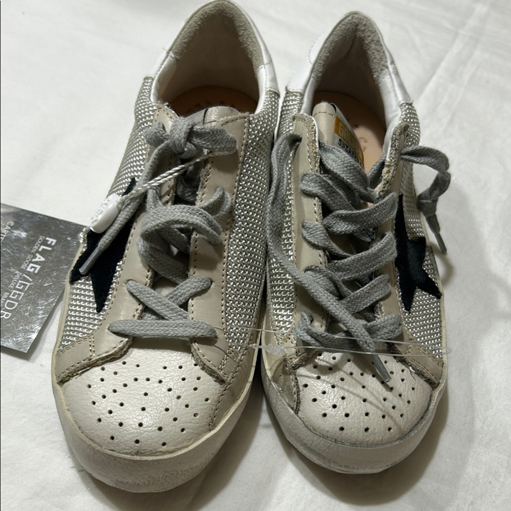 Golden Goose Kids Sneakers in White and Gray boys 4to 10 years old